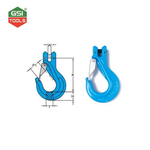 Móc cẩu lưỡi gà chốt mắt xích 6.7 tấn YOKE cỡ 13 mm