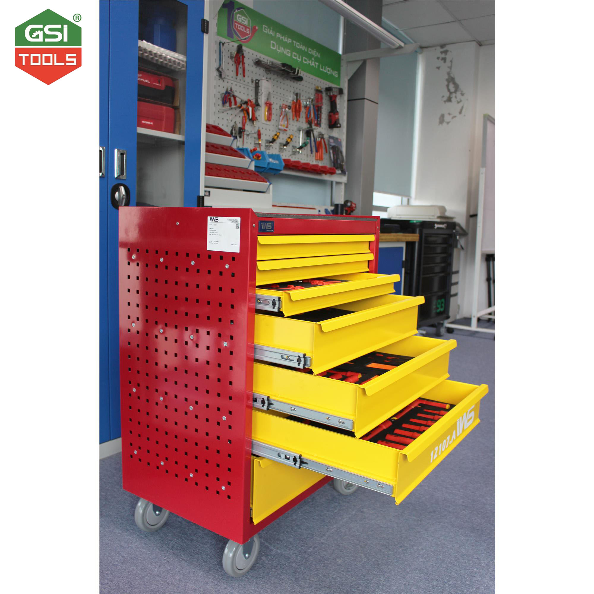 Tủ dụng cụ cách điện 7 ngăn Dask 67 chi tiết